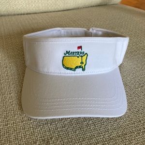 Masters Augusta National White Golf Visor Adjustable